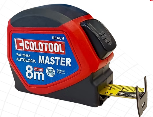 [53320453] FLEXOMETRO 8 M x 25 MM COLOTOOL 20453 AUTO. MASTER