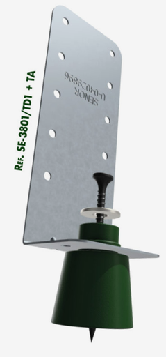 [872003801] AISLADOR PARED 0,8 MM ESP. VERDE SE-3801/TD1 + TA